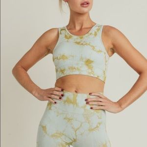 Tie-Dye Sports Bra and Legging Set